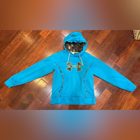 Under Armour Men’s Blue Hoodie with Camo Accents: UA Storm - Picture 2 of 12